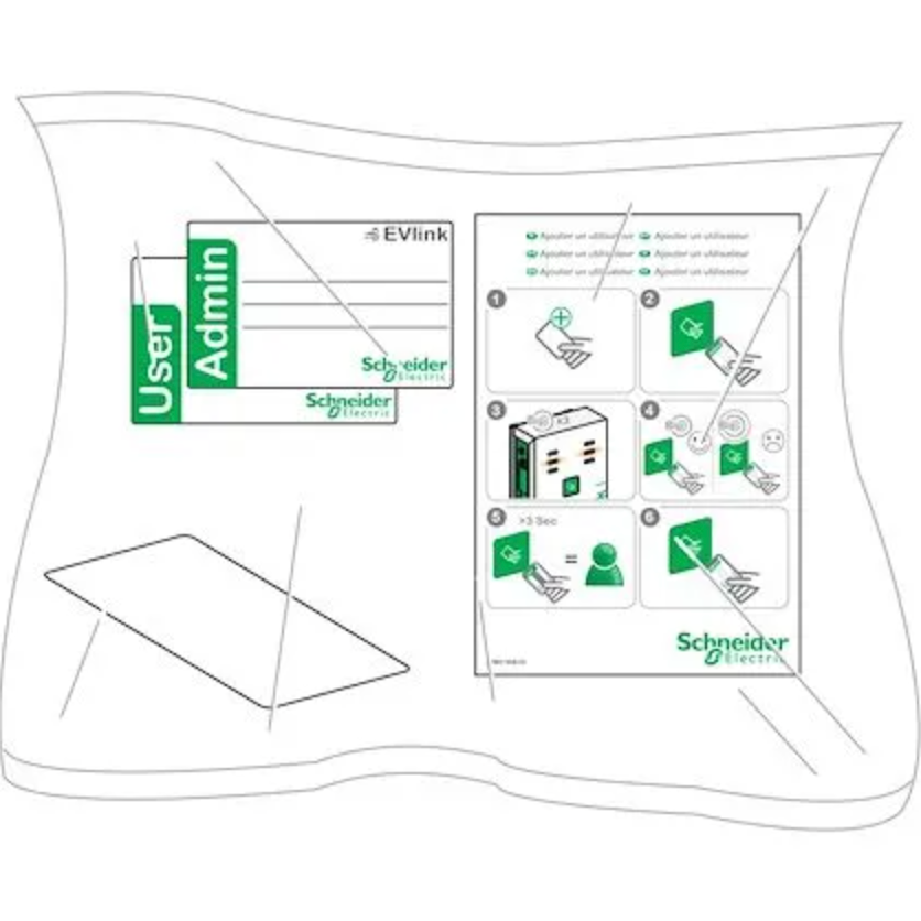 Badges RFID pour borne de recharge Schneider (lot de 10)