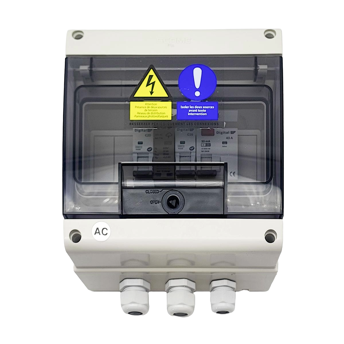 Coffret de Protection AC 3 Kw Monophasé - WA