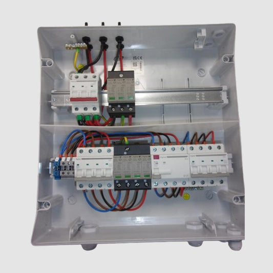 Coffret de Protection PV Duo AC-DC - 9Kw Triphasé - 2 Strings - WA