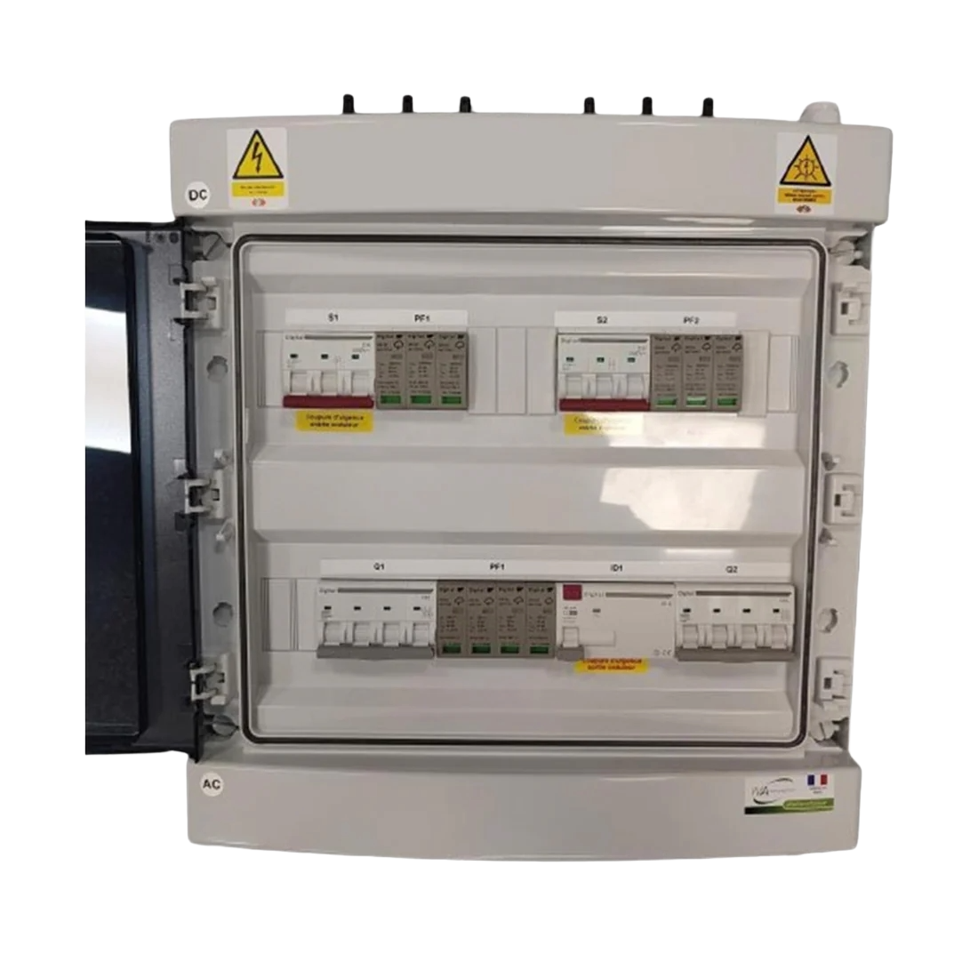 Coffret de Protection PV Duo AC-DC - 9Kw Triphasé - 2 Strings 1MPPT + 1 String 2MPPT - WA