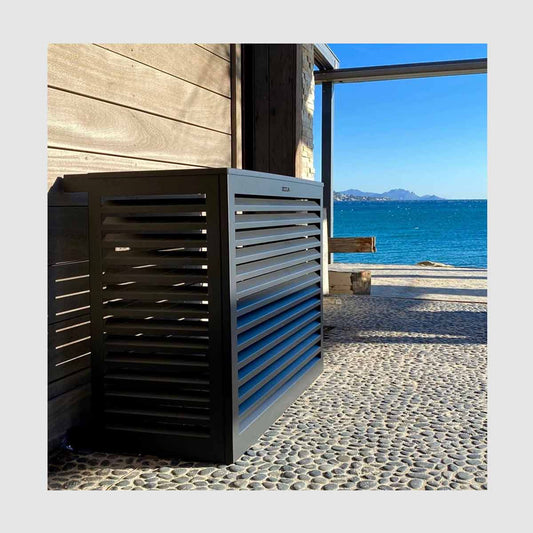 DECOCLIM Cache Clim Alu Anthracite - Taille L - (Large)