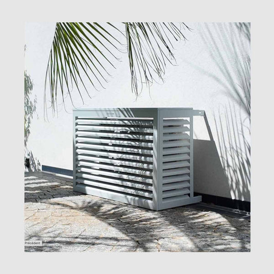 DECOCLIM Cache Clim Alu Blanc - Taille L - (Large)