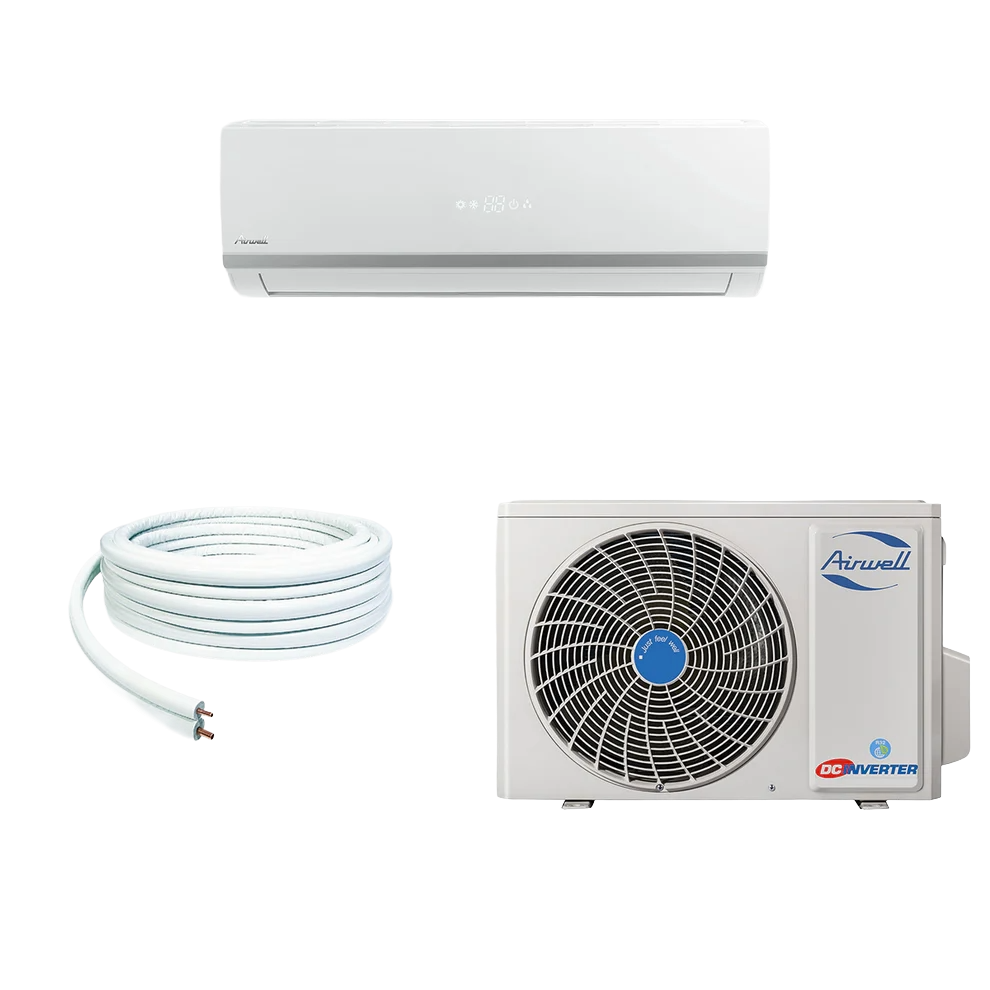 Kit Monosplit Airwell Aura 3,2 / 3,4 Kw (Unité Extérieure + Intérieure) + Liaison Frigorifique