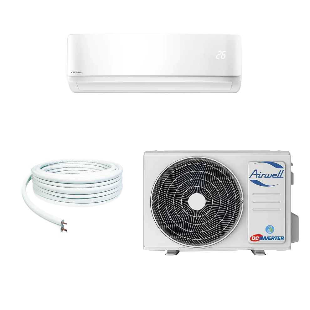 Kit Monosplit Blanc Airwell Harmonia 5,27 / 5,57 Kw (Unité Extérieure + Intérieure Blanc) + Liaison Frigorifique