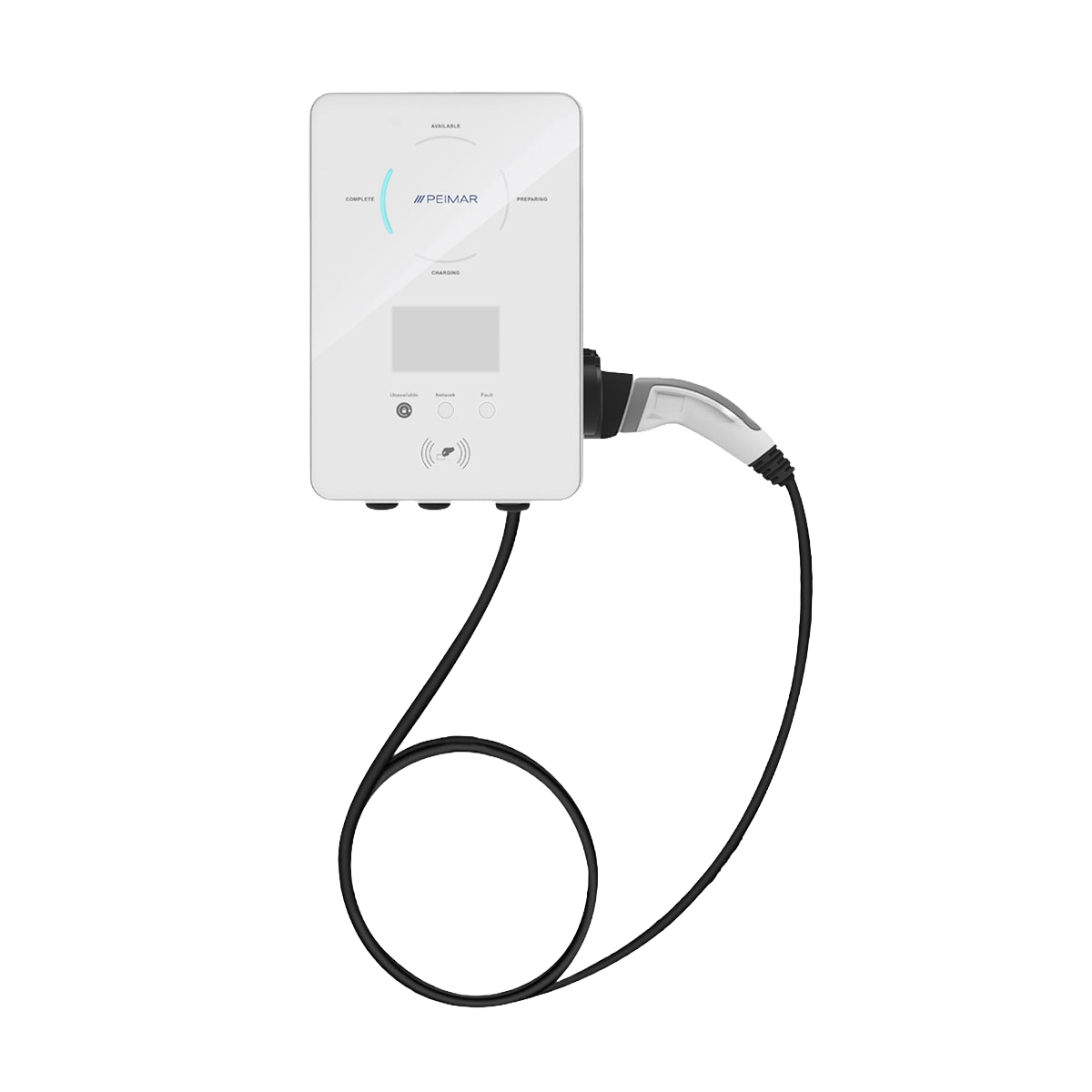 Borne de Recharge Monophasé Peimar - 7,2 Kw RFID + WIFI - Avec câble de connexion