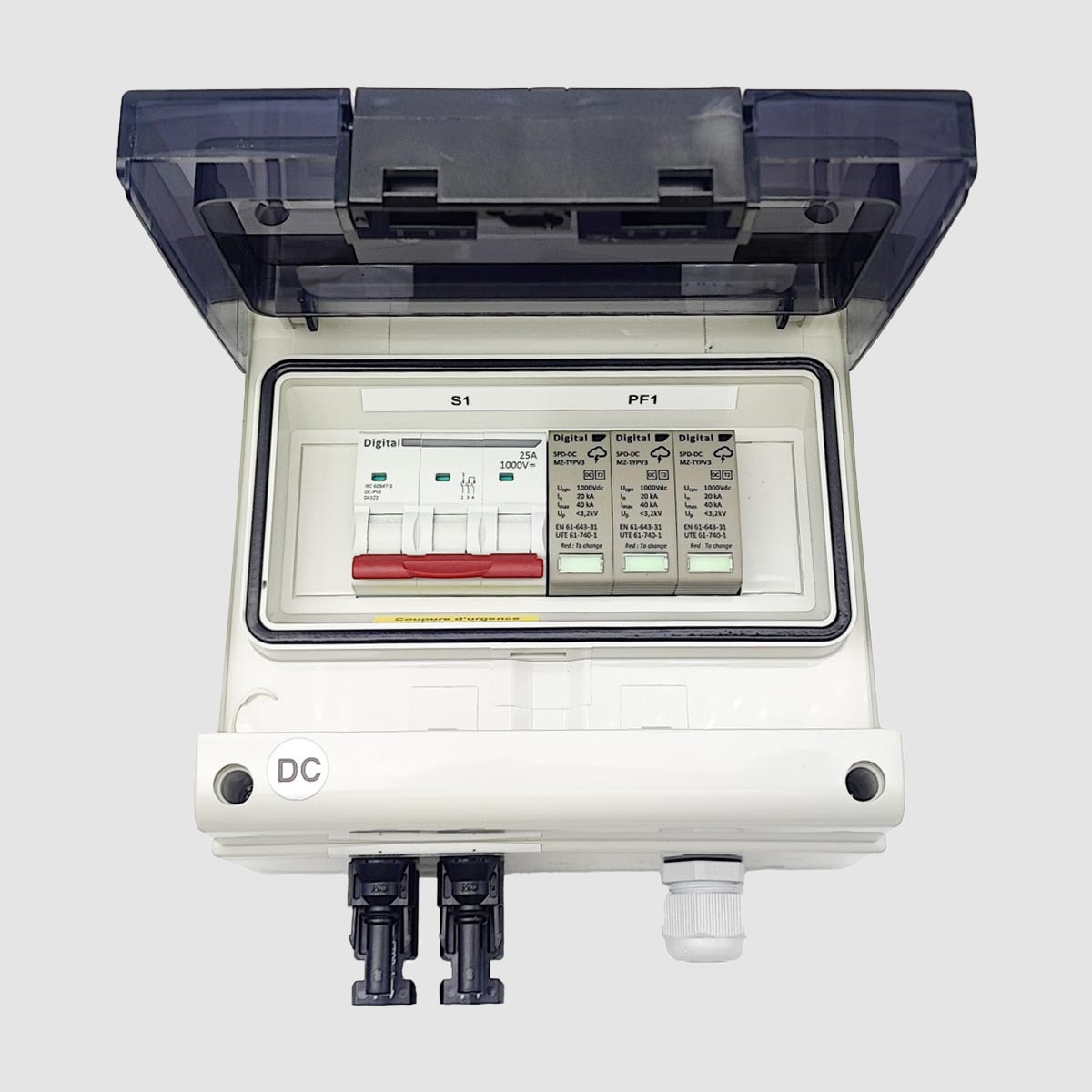 Coffret DC 1 String Max - 25A - 1000VDC