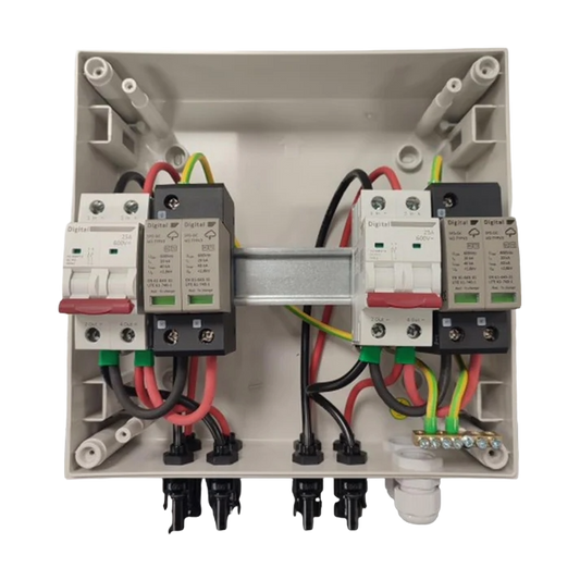 Coffret DC 1 String Tracker 1 + 1 String Tracker 2 - 25A - 600VDC