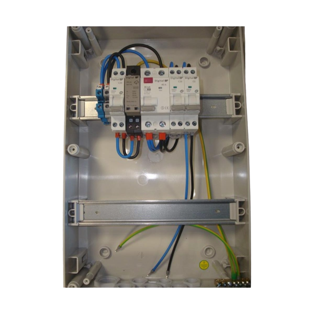 Coffret de Protection AC 3 Kw Monophasé - WA - (Avec emplacement passerelle)