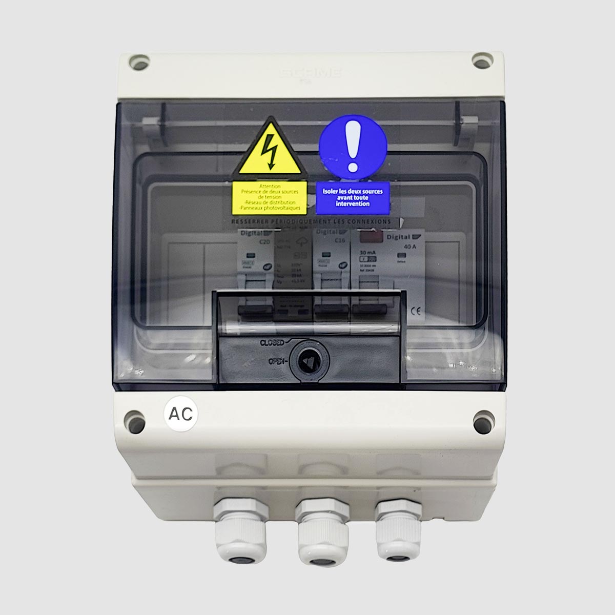 Coffret de Protection AC 3 Kw Monophasé - WA