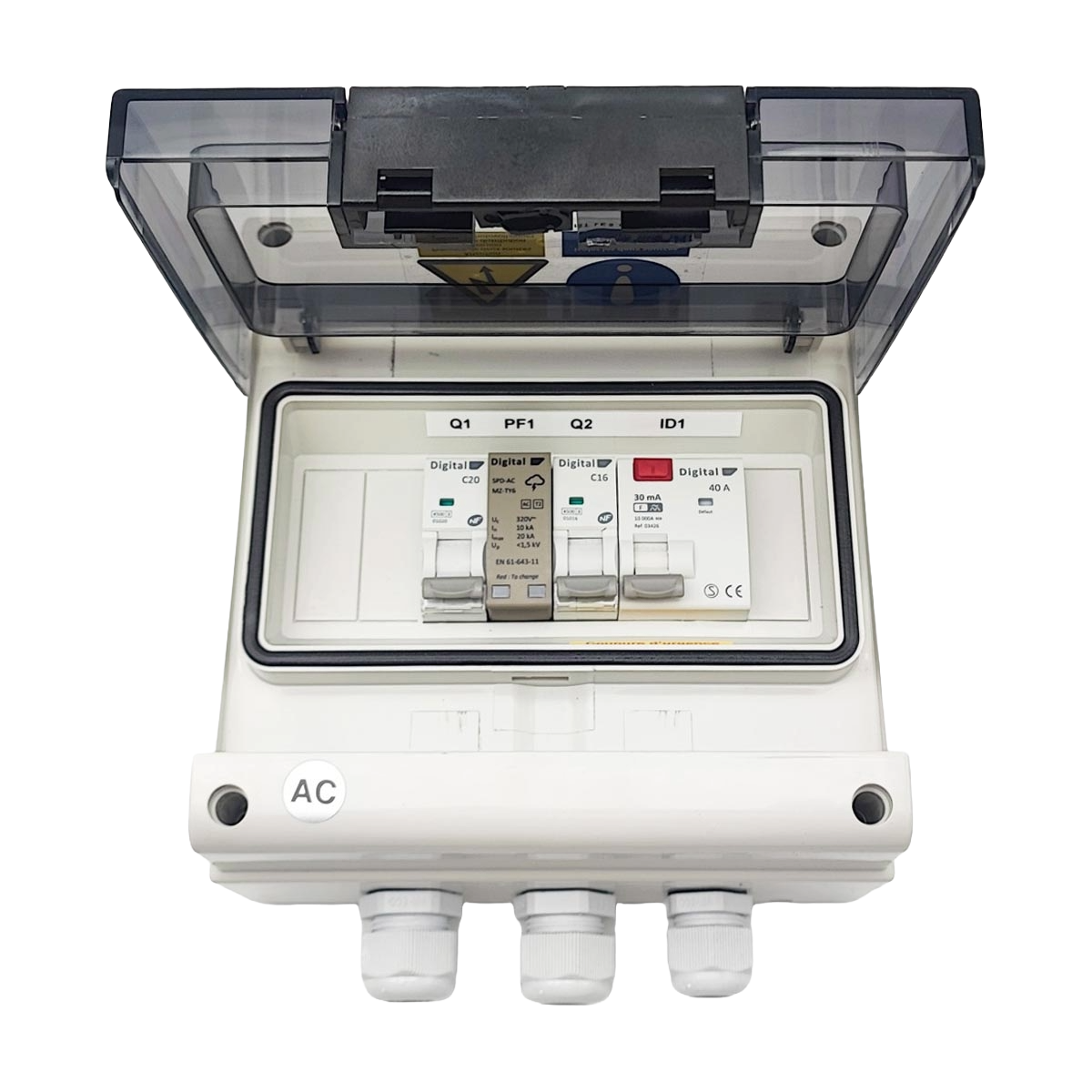 Coffret de Protection AC 3 Kw Monophasé - WA