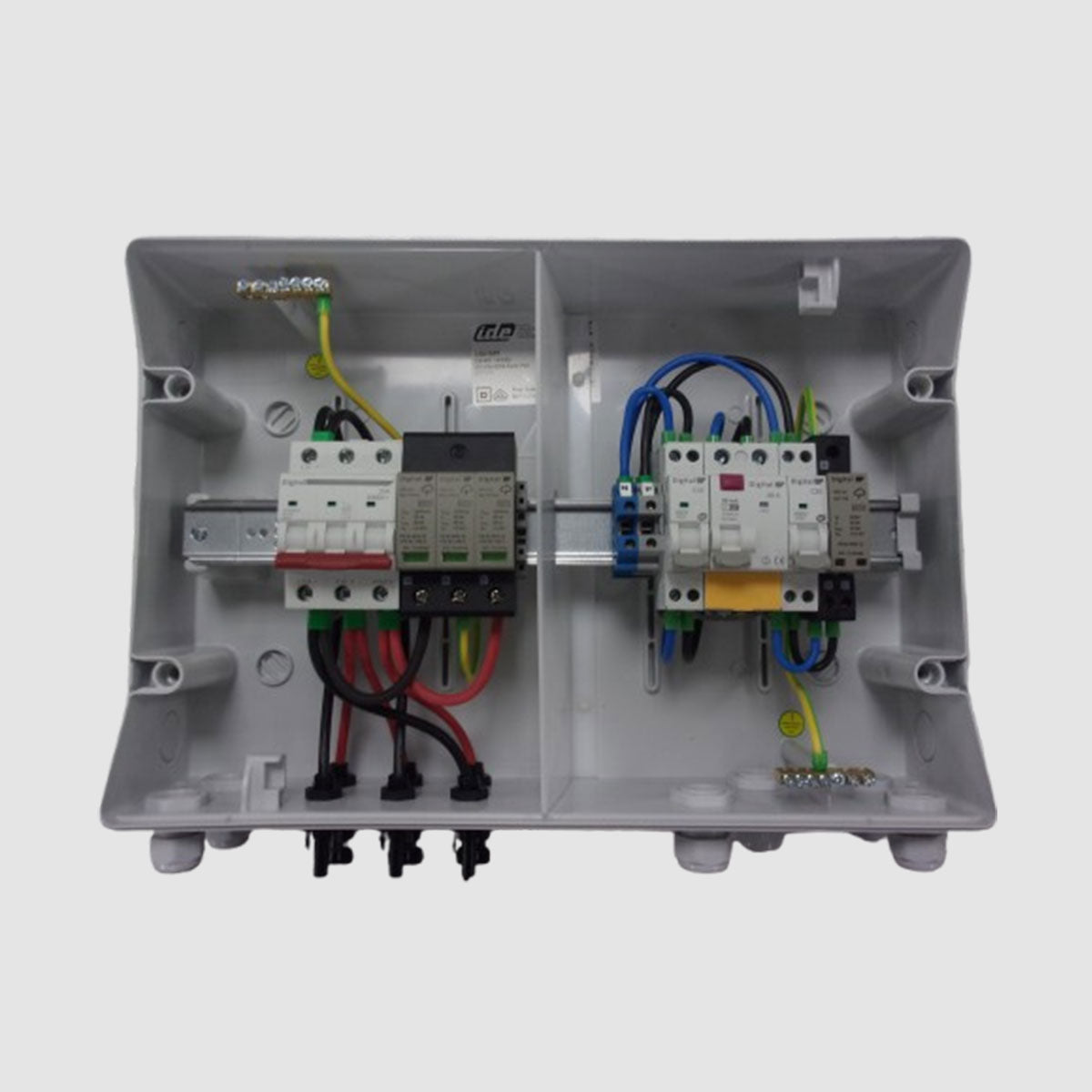 Coffret de Protection PV Duo AC-DC - 6Kw Monophasé - 2 Strings - WA