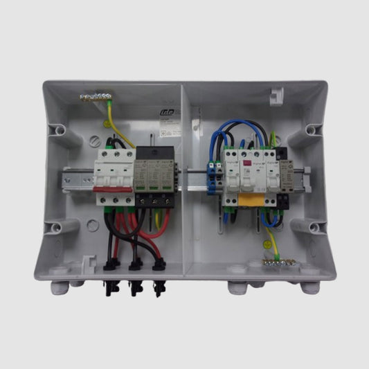 Coffret de Protection PV Duo AC-DC - 6Kw Monophasé - 2 Strings - WA