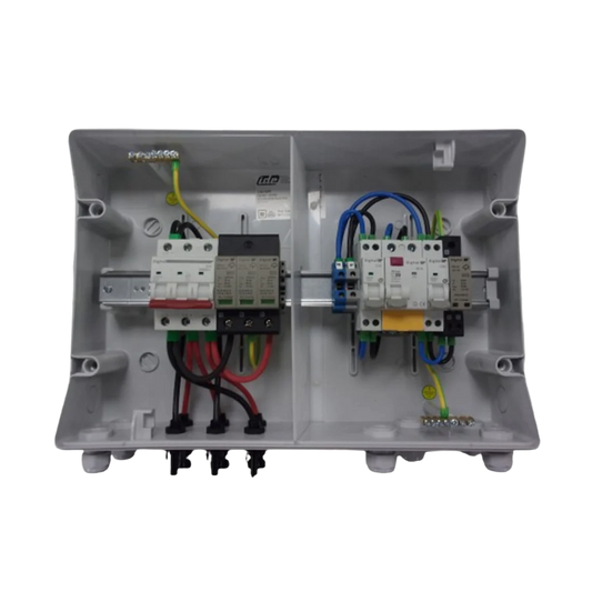 Coffret de Protection PV Duo AC-DC - 6Kw Monophasé - 2 Strings - WA