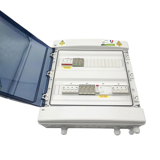 Coffret de Protection PV Duo AC-DC - 9Kw Triphasé - 1 String - WA