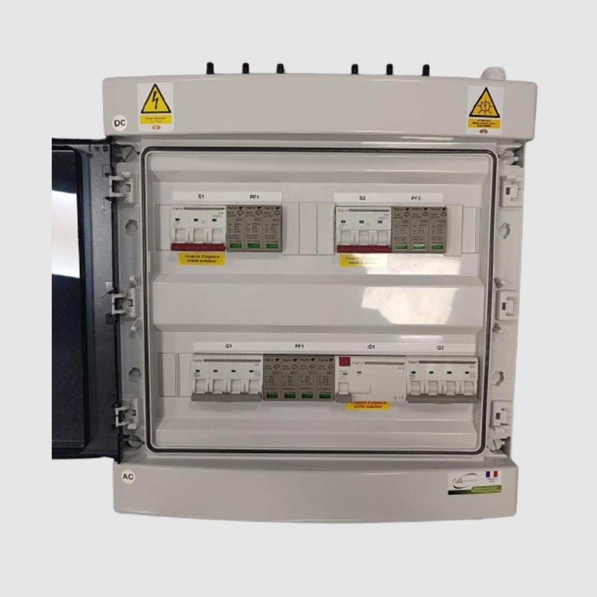 Coffret de Protection PV Duo AC-DC - 9Kw Triphasé - 2 Strings / 2 MPPT - WA