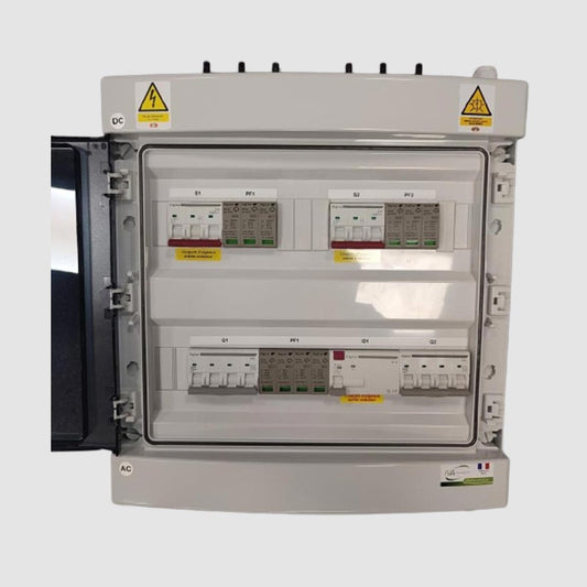 Coffret de Protection PV Duo AC-DC - 9Kw Triphasé - 2 Strings / 2 MPPT - WA