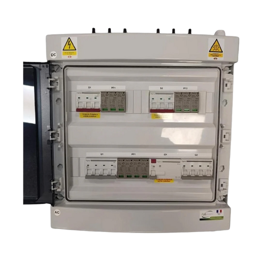 Coffret de Protection PV Duo AC-DC - 9Kw Triphasé - 2 Strings / 2 MPPT - WA