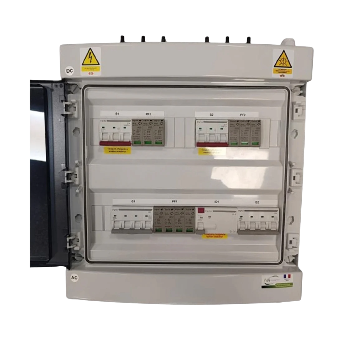 Coffret de Protection PV Duo AC-DC - 9Kw Triphasé - 2 Strings 2MPPT + 2 Strings 1MPPT - WA