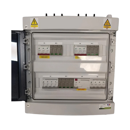 Coffret de Protection PV Duo AC-DC - 9Kw Triphasé - 2 Strings 2MPPT + 2 Strings 1MPPT - WA