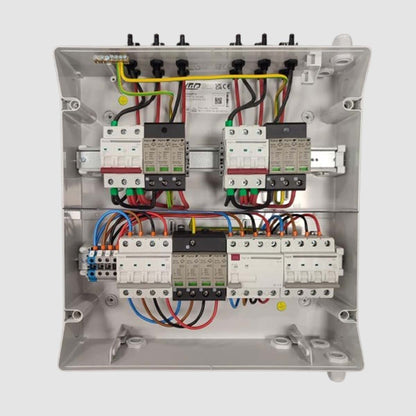 Coffret de Protection PV Duo AC-DC - 9Kw Triphasé - 2 Strings 2MPPT + 2 Strings 1MPPT - WA