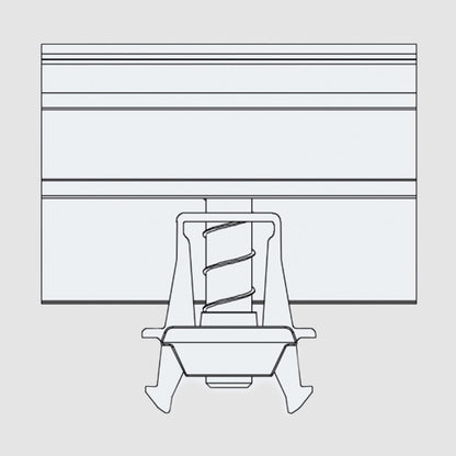 K2 Bride de fin pour fixation Panneaux One End Black