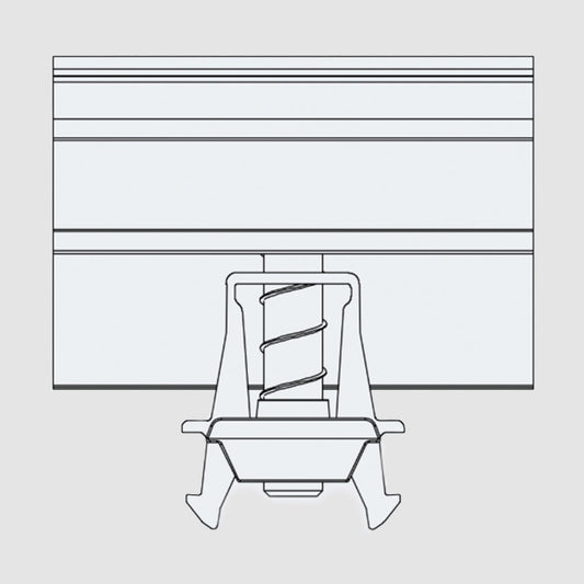K2 Bride de fin pour fixation Panneaux One End Black