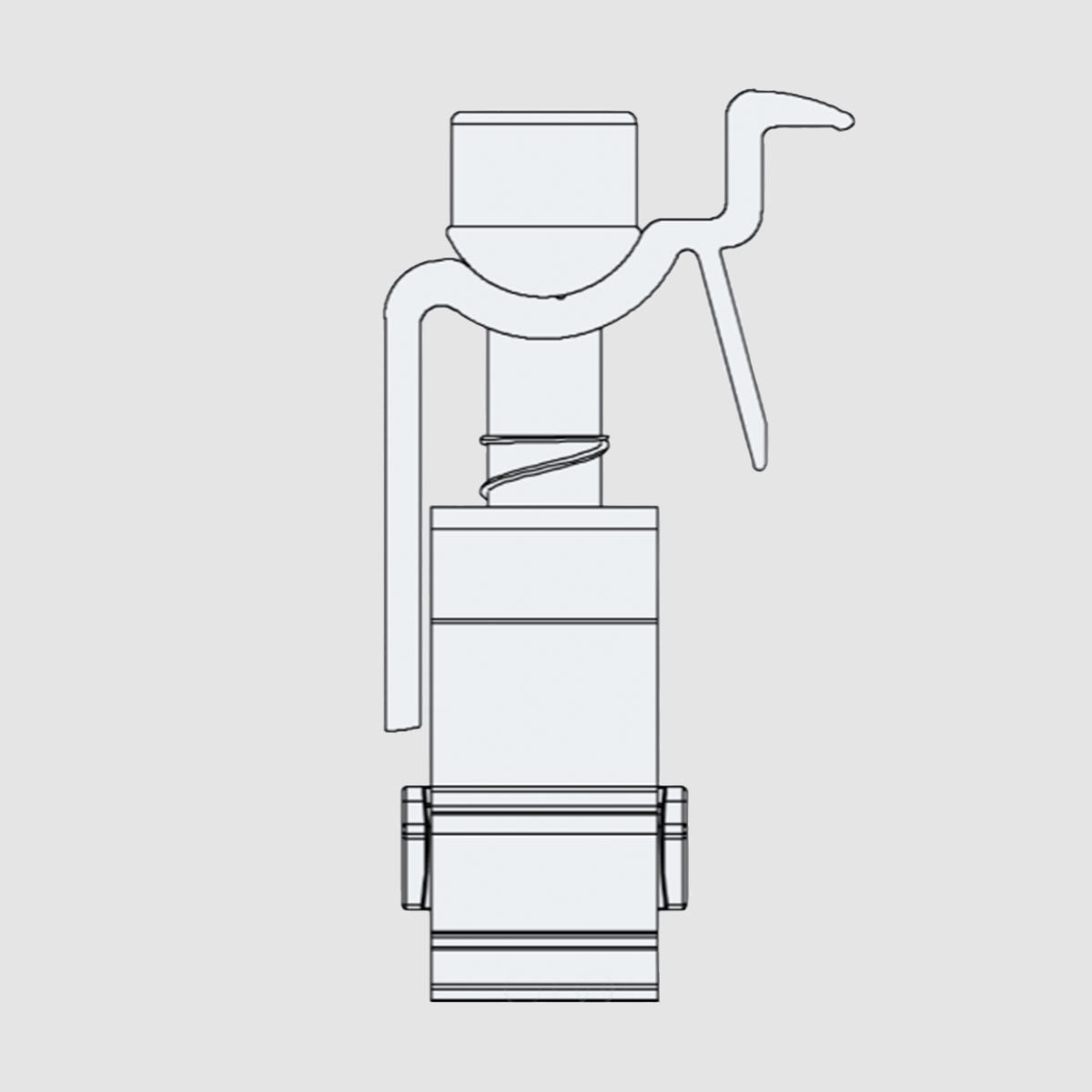 K2 Bride de fin pour fixation Panneaux One End Black