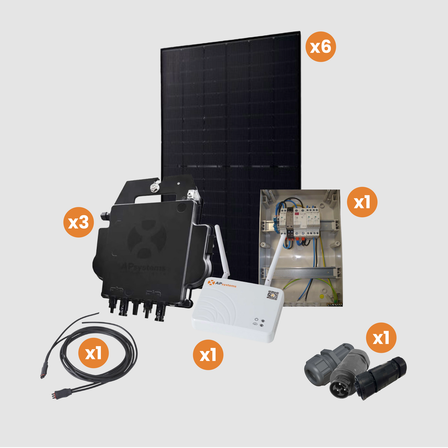 Kit Photovoltaique Monophasé - Micros Onduleurs AP System