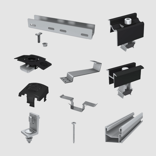 Kit Structure K2S - Tuile Platte ou Picon - Pour Panneaux Photovoltaïques