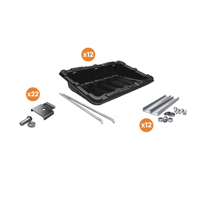 Kit Structure Renusol - Pour pose au sol ou sur toiture plate - Pour Panneaux Photovoltaïques