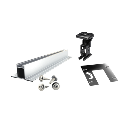 Kit Structure Renusol - Toiture Bac Acier (Portrait) - Pour Panneaux Photovoltaïques