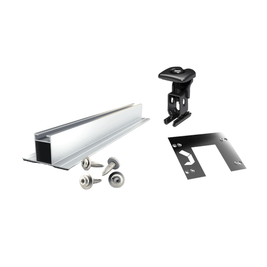 Kit Structure Renusol - Toiture Bac Acier (Portrait) - Pour Panneaux Photovoltaïques