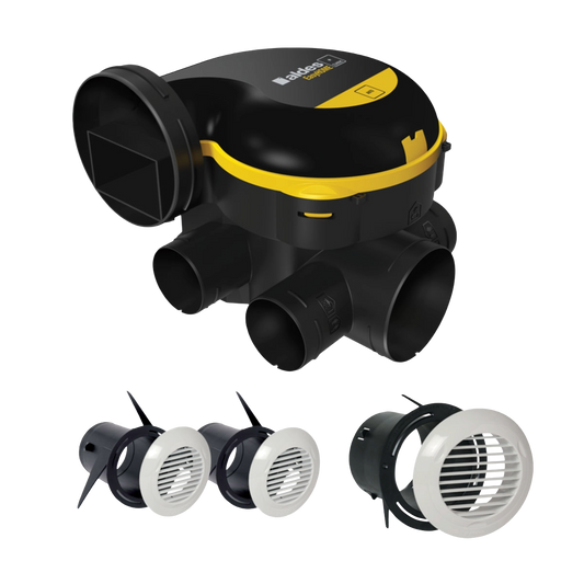 Kit VMC Simple Flux Aldes EasyHome Auto Combles + 3 Grilles Bip