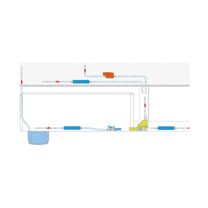 Pompe de relevage A Bac pour condensats ASPEN Mini Blanche