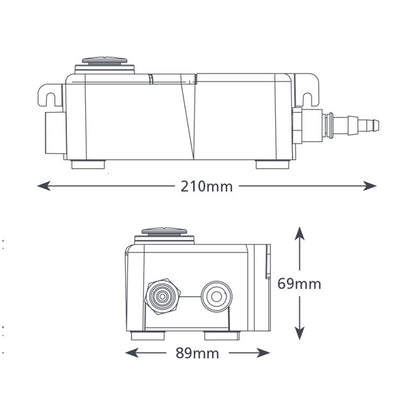 Pompe de relevage A Bac pour condensats ASPEN Mini Tank (submersible)