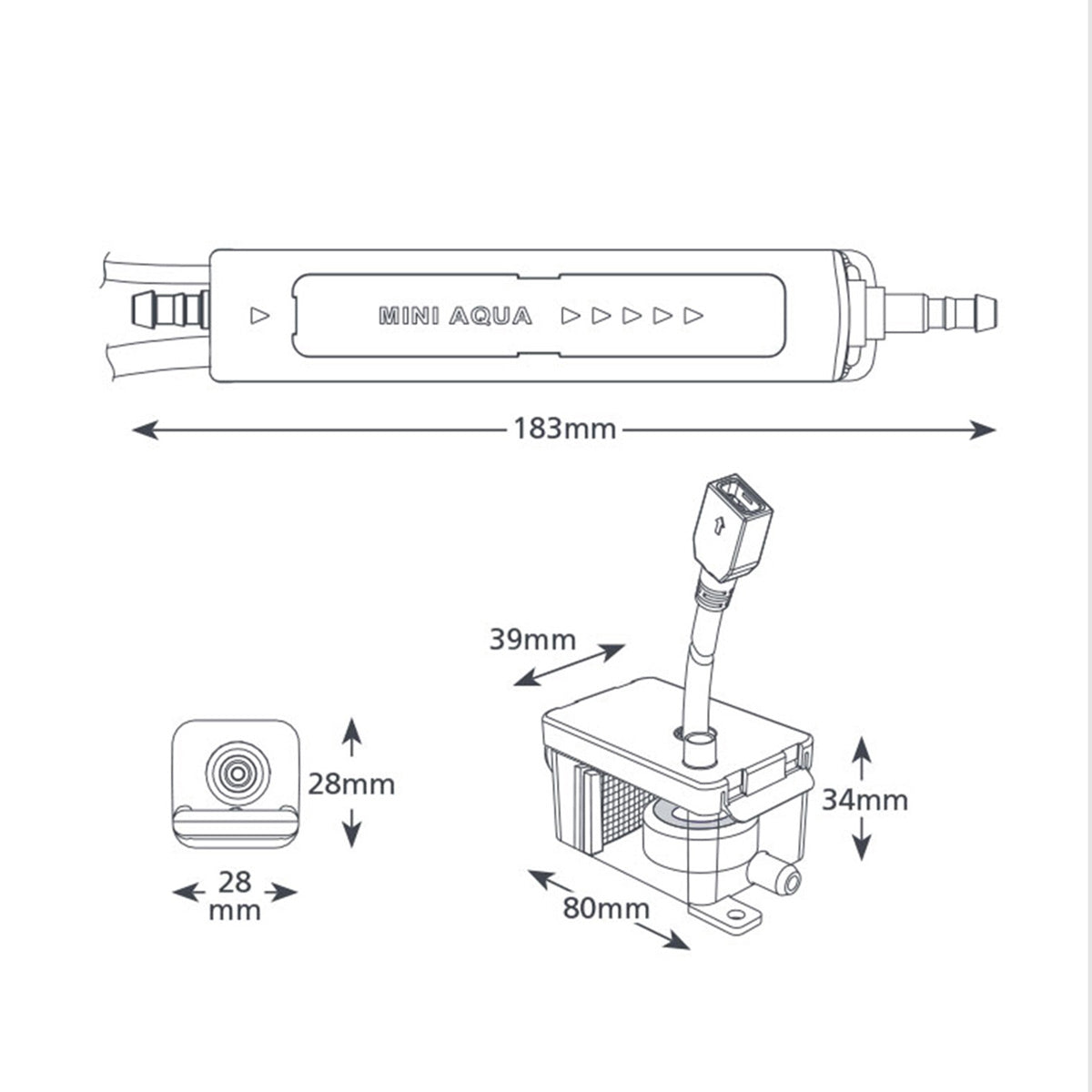 Pompe de relevage pour condensats ASPEN Mini Aqua (Bleu) Ultra Fine