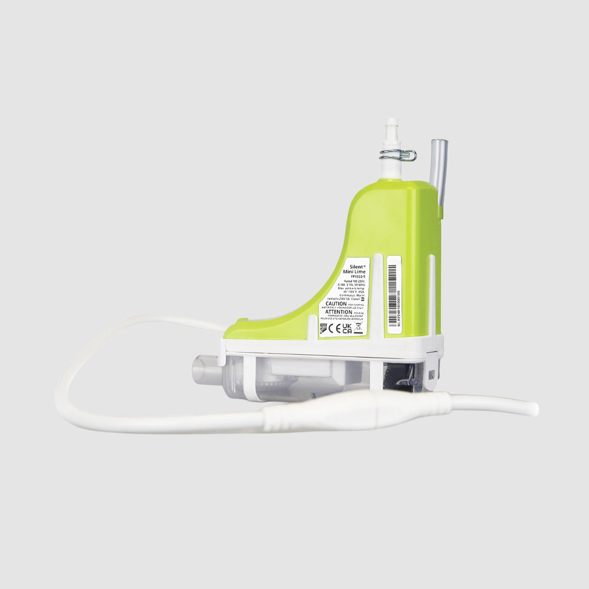 Pompe de relevage En Goulotte ASPEN Mini Verte Silence+ - Kwi Fix Blanc (Goulotte 80 x 60)