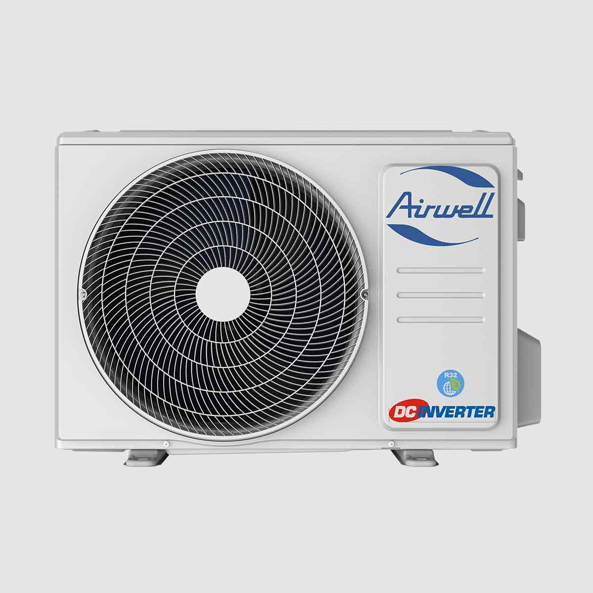 Kit Monosplit Gris Airwell Harmonia 3,51 / 3,81 Kw (Unité Extérieure + Intérieure Gris) + Liaison Frigorifique